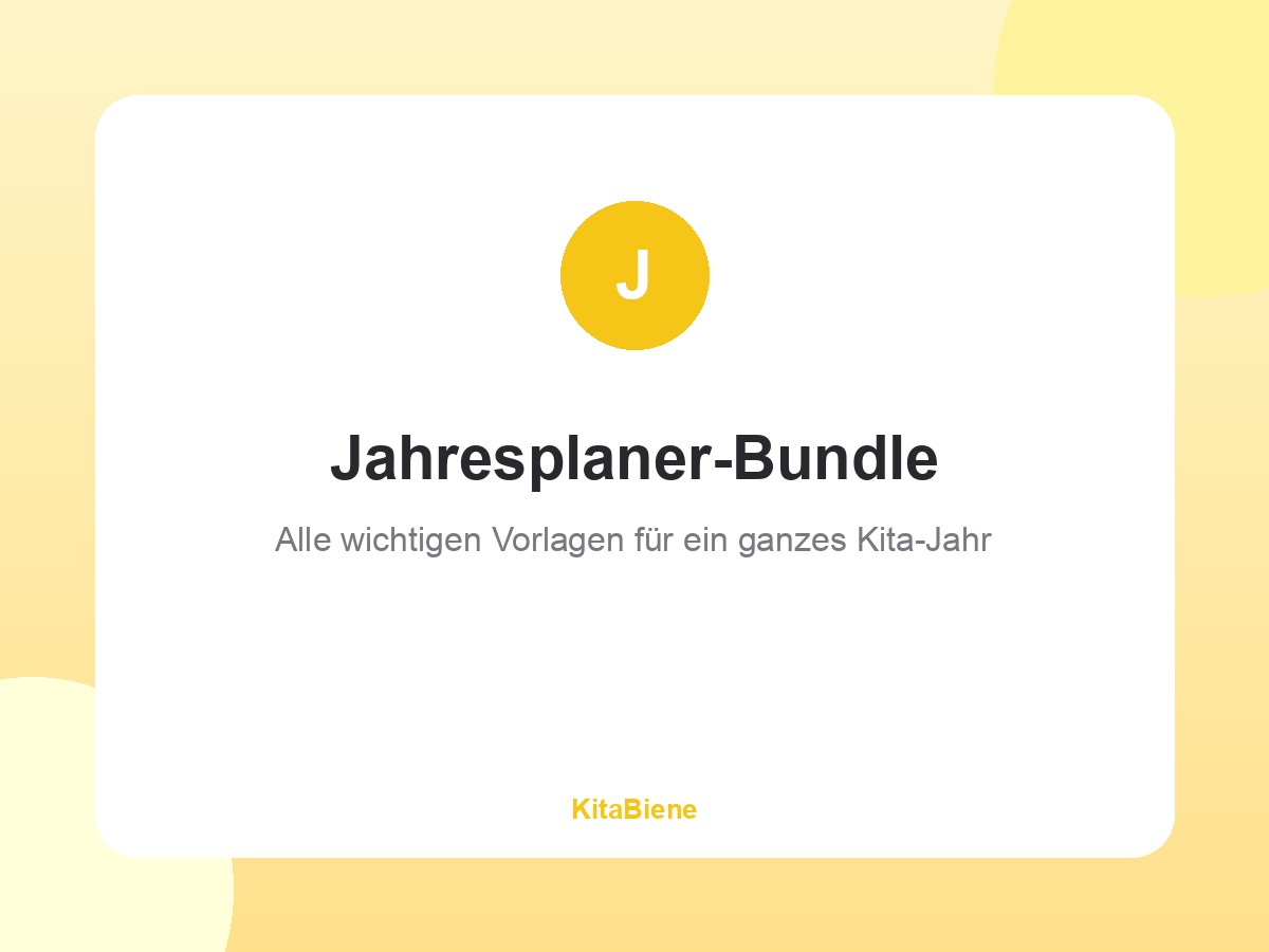 Jahresplaner-Bundle für das ganze Kita-Jahr